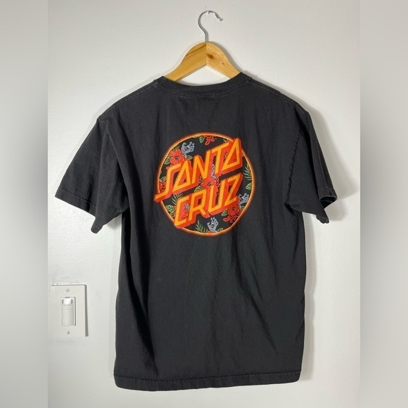 Santa Cruz Collab Saints & Sinners Hand Skateboard Black T Shirt Adult Medium - Picture 5 of 7